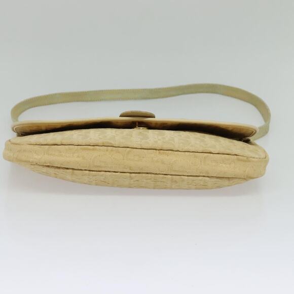 DIOR Trotter Canvas Shoulder Bag Beige Gold - Picture 9 of 12